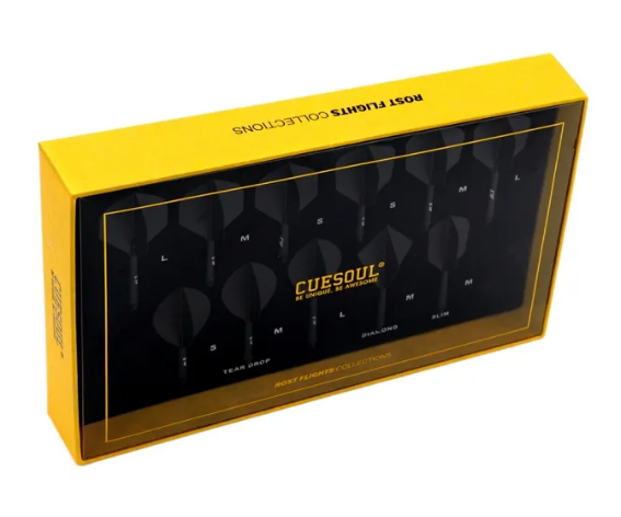 3. CUESOUL AK5 ROST 플라이트 컬렉션, 각 모양 및 샤프트 길이에 대한 샘플 1개 포함