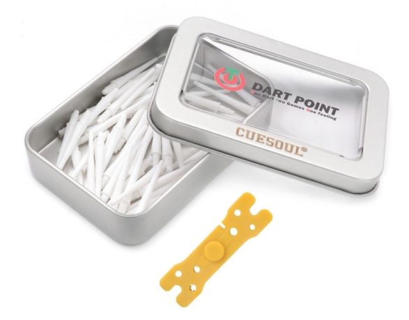 7. CUESOUL OTO Small Thread Soft Tip Dart Point Pack, 80 PCS