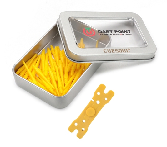 7. CUESOUL OTO Small Thread Soft Tip Dart Point Pack, 80 PCS