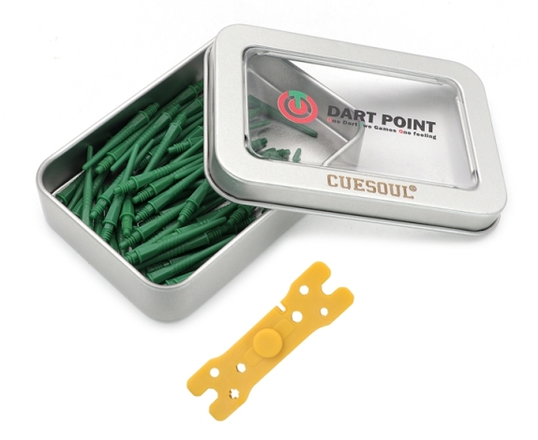7. CUESOUL OTO Small Thread Soft Tip Dart Point Pack, 80 PCS