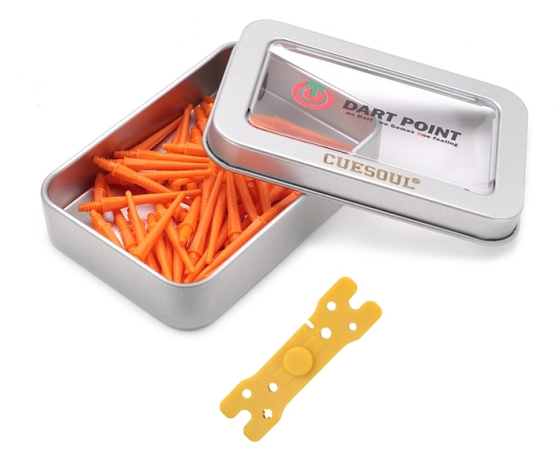 7. CUESOUL OTO Small Thread Soft Tip Dart Point Pack, 80 PCS