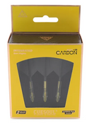 3T. CUESOUL ROST T19 CARBON Core Big Wing Flight Set, Black (6 Shaft Lengths)