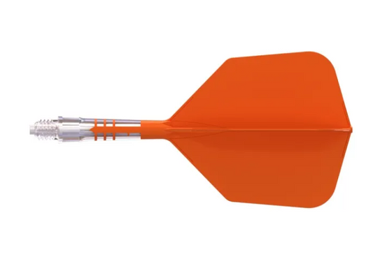 3T. CUESOUL ROST T19 CARBON Core Big Wing Flight Set, Orange (6 Shaft Lengths)