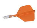 3T. CUESOUL ROST T19 CARBON Core Big Wing Flight Set, Orange (6 Shaft Lengths)