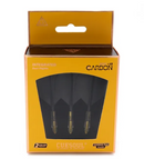 3T. CUESOUL ROST T19 CARBON Core Standard Flight Set, Black (6 Shaft Lengths)