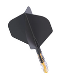 3T. CUESOUL ROST T19 CARBON Core Standard Flight Set, Black (6 Shaft Lengths)