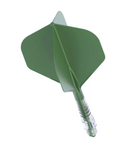 3T. CUESOUL ROST T19 CARBON Core Standard Flight Set, Green (6 Shaft Lengths)