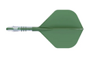 3T. CUESOUL ROST T19 CARBON Core Standard Flight Set, Green (6 Shaft Lengths)