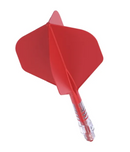 3T. CUESOUL ROST T19 CARBON Core Standard Flight Set, Red (6 Shaft Lengths)