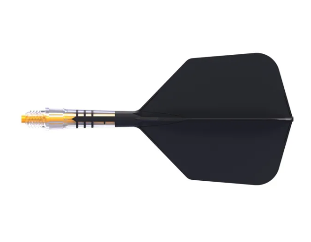 3T. CUESOUL ROST T19 CARBON Core Big Wing Flight Set, Black (6 Shaft Lengths)