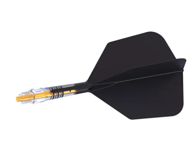 3T. CUESOUL ROST T19 CARBON Core Big Wing Flight Set, Black (6 Shaft Lengths)