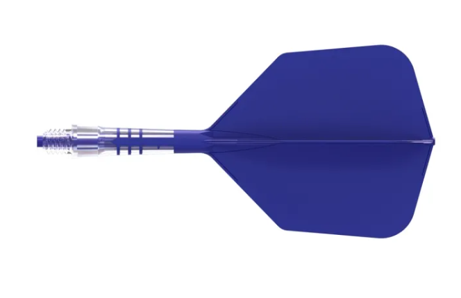 3T. CUESOUL ROST T19 CARBON Core Big Wing Flight Set, Blue (6 Shaft Lengths)