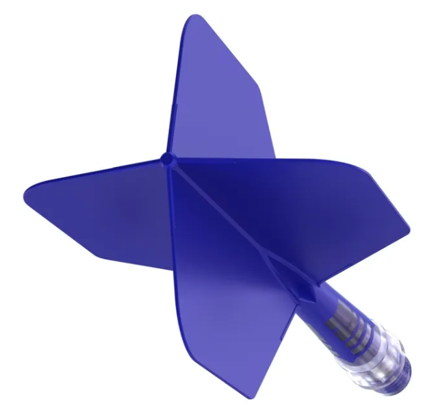 3T. CUESOUL ROST T19 CARBON Core Big Wing Flight Set, Blue (6 Shaft Lengths)