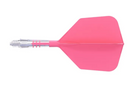 3T. CUESOUL ROST T19 CARBON Core Big Wing Flight Set, Pink (6 Shaft Lengths)