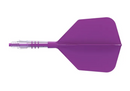 3T. CUESOUL ROST T19 CARBON Core Big Wing Flight Set, Purple (6 Shaft Lengths)