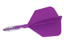 3T. CUESOUL ROST T19 CARBON Core Big Wing Flight Set, Purple (6 Shaft Lengths)