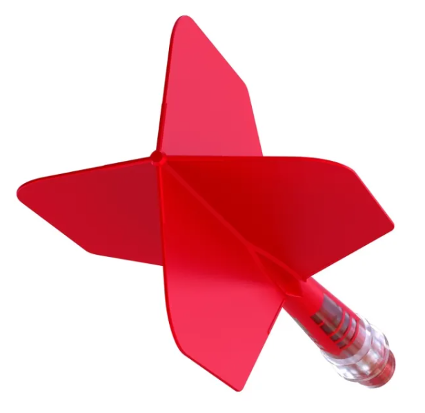 3T. CUESOUL ROST T19 CARBON Core Big Wing Flight Set, Red (6 Shaft Lengths)