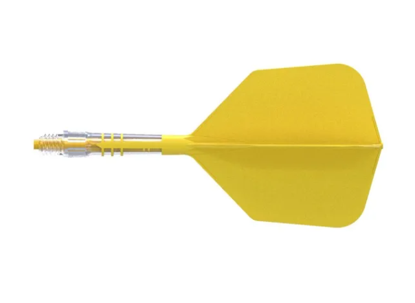 3T. CUESOUL ROST T19 CARBON Core Big Wing Flight Set, Yellow (6 Shaft Lengths)