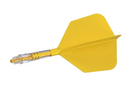 3T. CUESOUL ROST T19 CARBON Core Big Wing Flight Set, Yellow (6 Shaft Lengths)