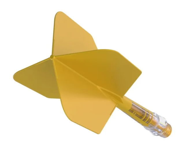 3T. CUESOUL ROST T19 CARBON Core Big Wing Flight Set, Yellow (6 Shaft Lengths)