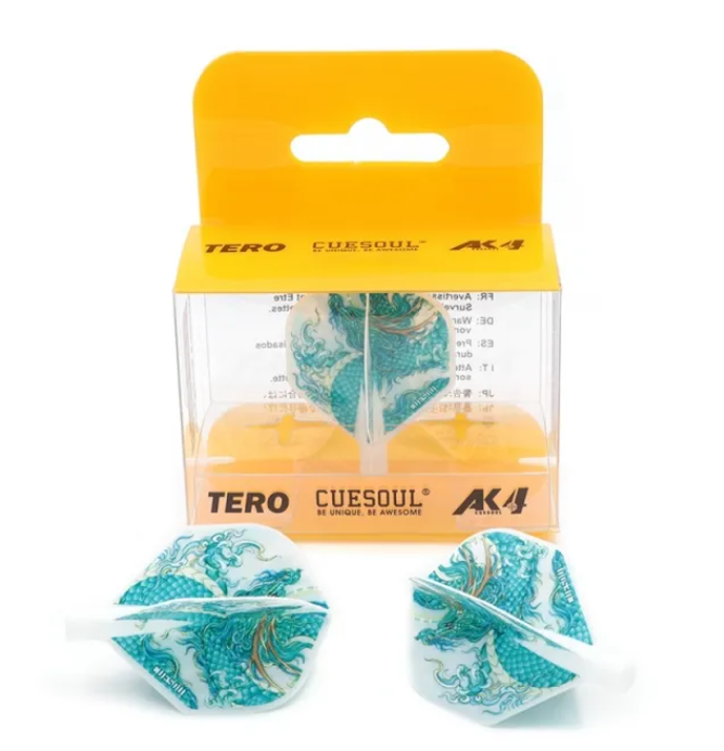 2. CUESOUL TERO AK4 다트 플라이트, 스텐더드, 신화적 상징, 3가지 색상 옵션