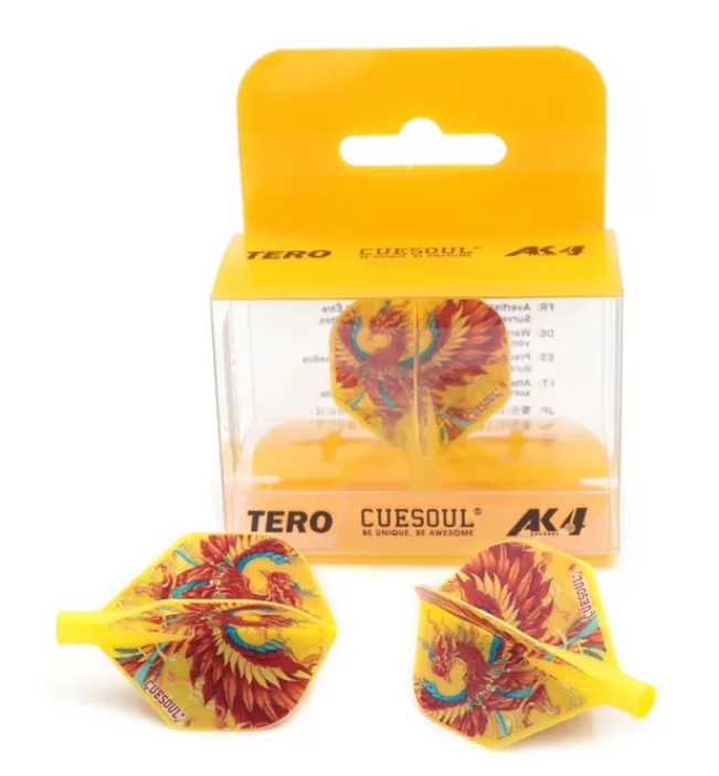 2. CUESOUL TERO AK4 다트 플라이트, 스텐더드, 신화적 상징, 3가지 색상 옵션