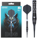차이니스 조디악 'DOG' 20g 소프트 팁 90% 텅스텐 다트 세트, 티타늄 코팅 및 ROST T19 플라이트