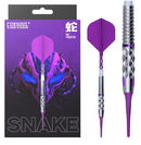 차이니스 조디악 'SNAKE' 19g 소프트 팁 90% 텅스텐 다트 세트, ROST T19 플라이트