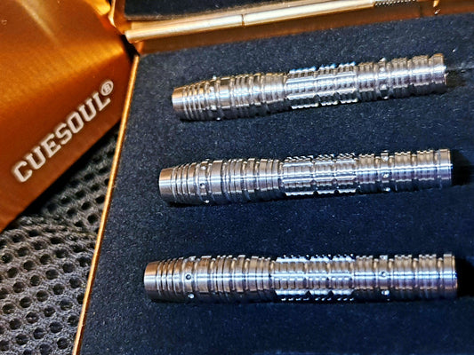 1. CUESOUL NYTRO V1 - V2 디자인 20g 소프트 팁 90% 텅스텐 다트 배럴 세트, 프런트로드 셰이프