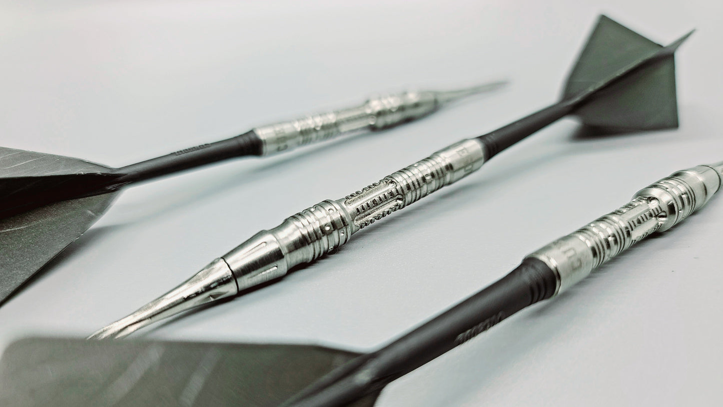 1. VUDF CUSTOM DESIGN - NYTRO V3 - V4 디자인 20g 소프트 팁 90% 텅스텐 다트 배럴 세트, 프런트로드 셰이프