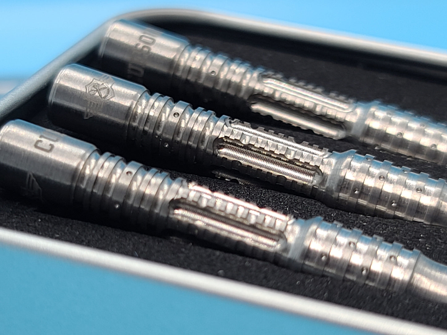 1. VUDF CUSTOM DESIGN - NYTRO 서울루션 디자인 20g 소프트팁 90% 텅스텐 다트 배럴 세트, 프론트로드 셰이프