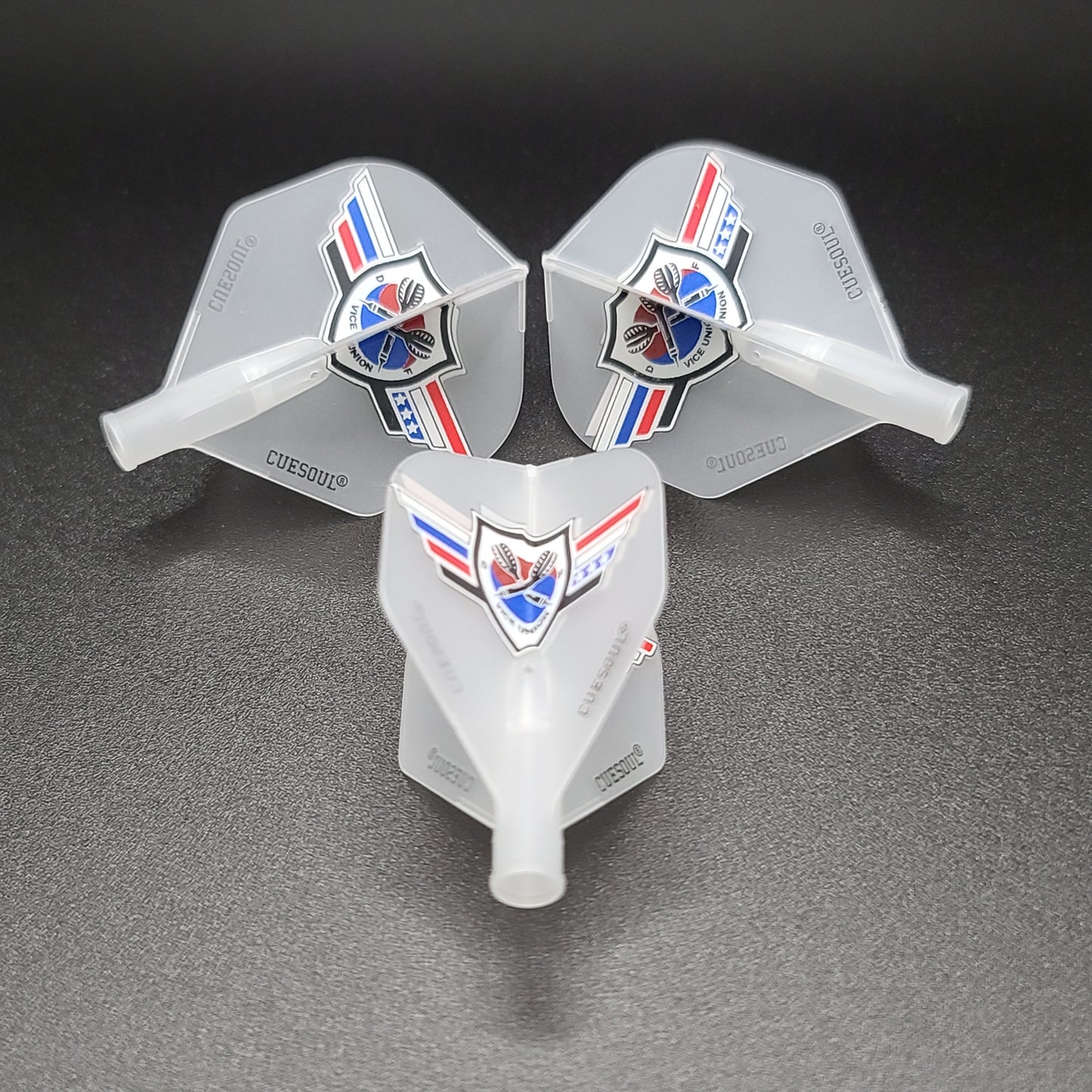 2. CUESOUL AK4 TERO 다트 플라이트, VUDF 로고 디자인, 스탠다드 셰이프