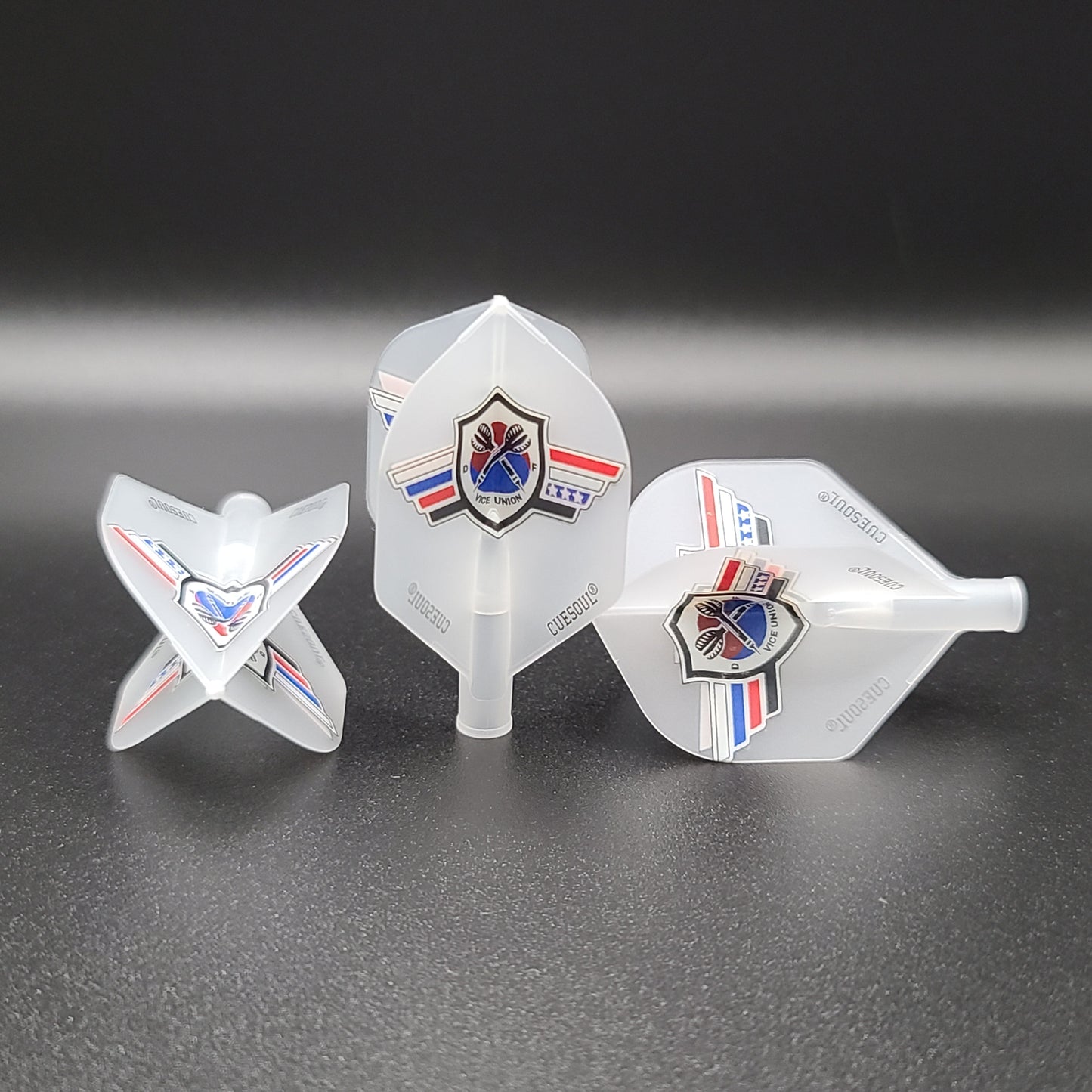 2. CUESOUL AK4 TERO 다트 플라이트, VUDF 로고 디자인, 스탠다드 셰이프