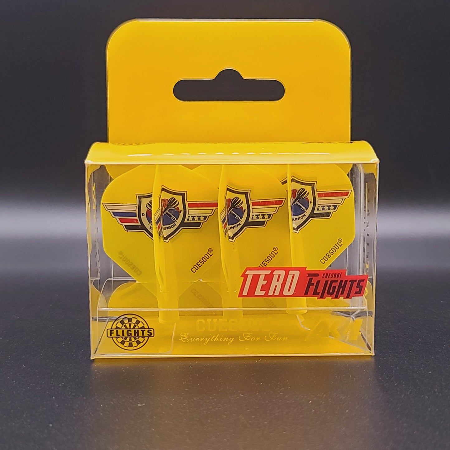 2. CUESOUL AK4 TERO 다트 플라이트, VUDF 로고 디자인, 스탠다드 셰이프