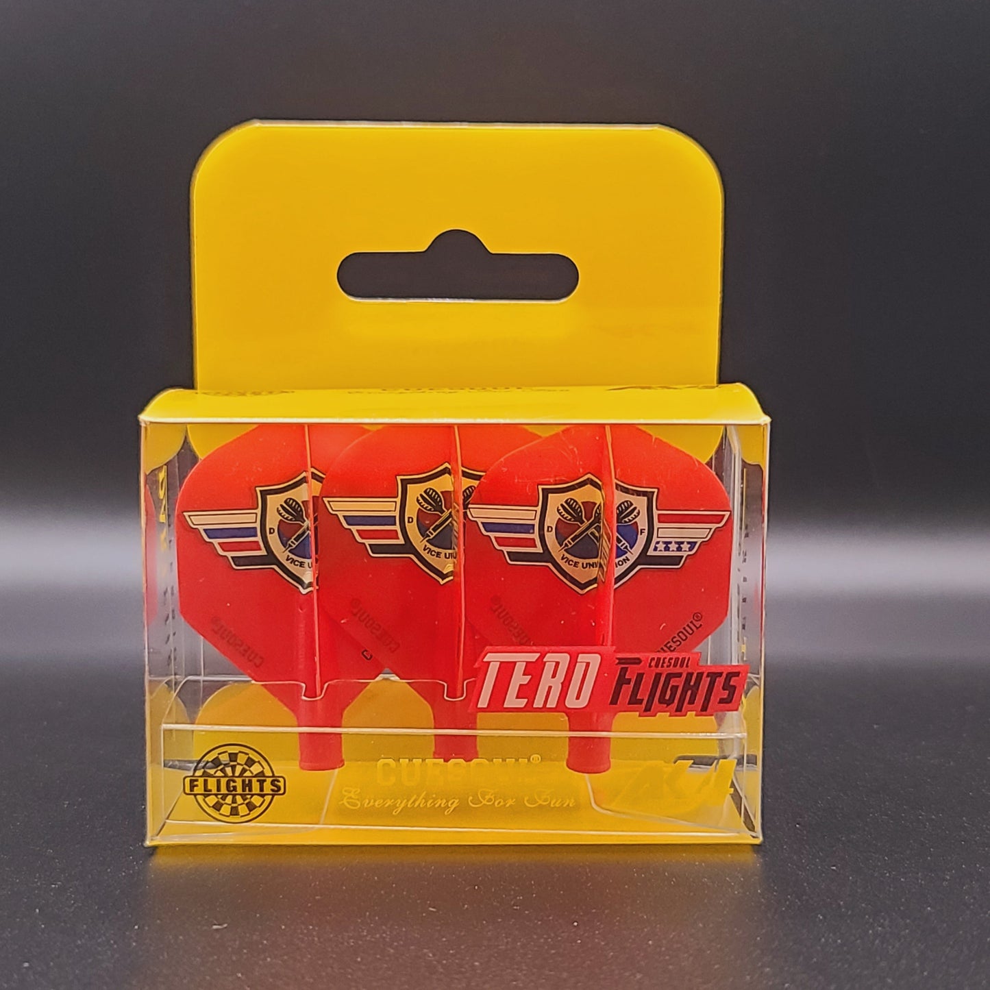 2. CUESOUL AK4 TERO 다트 플라이트, VUDF 로고 디자인, 스탠다드 셰이프