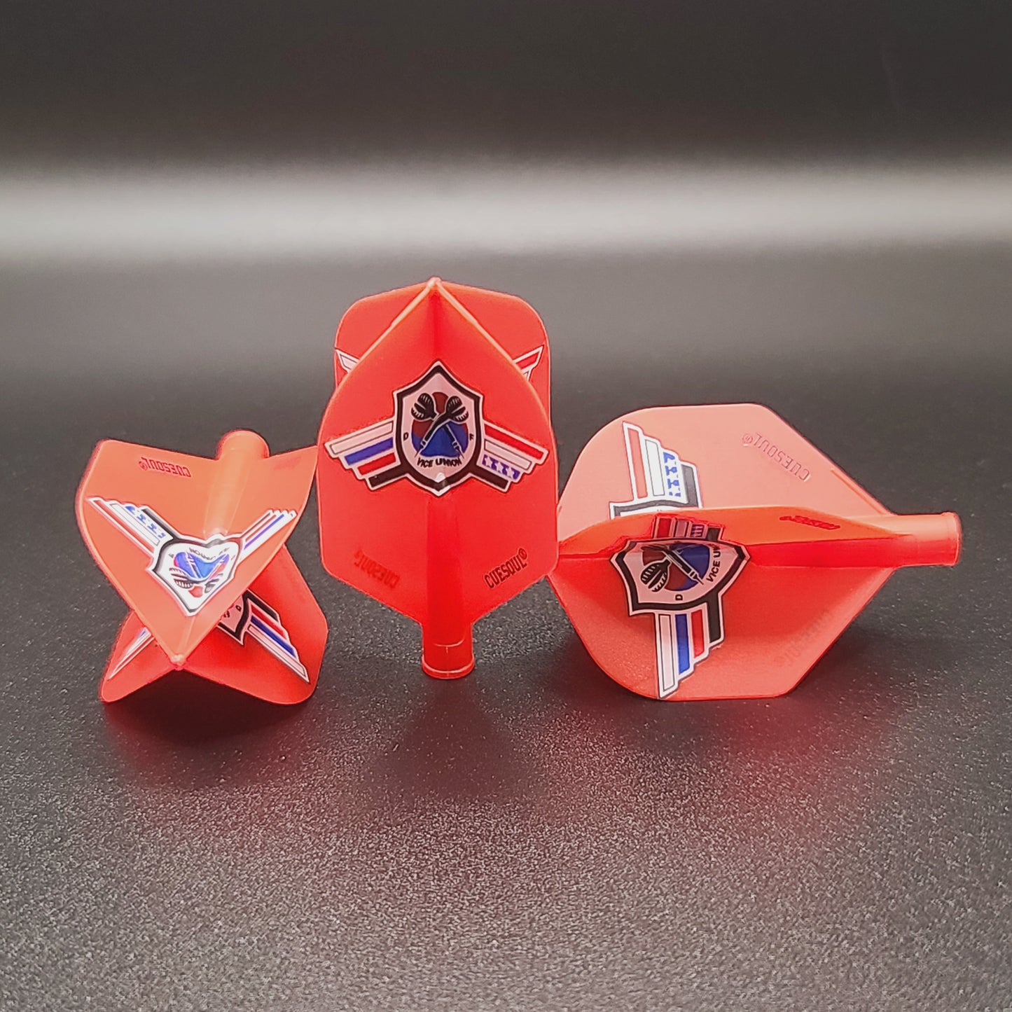 2. CUESOUL AK4 TERO 다트 플라이트, VUDF 로고 디자인, 스탠다드 셰이프