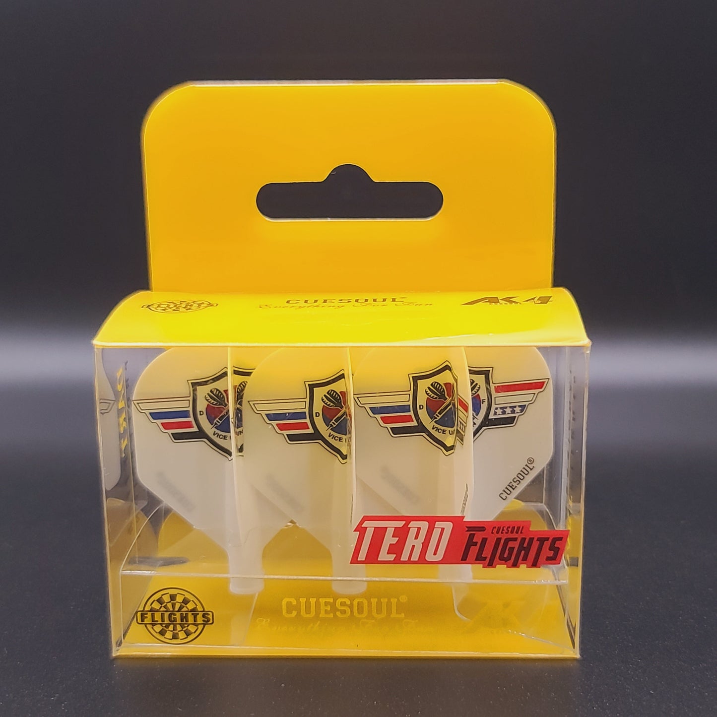 2. CUESOUL AK4 TERO 다트 플라이트, VUDF 로고 디자인, 스탠다드 셰이프