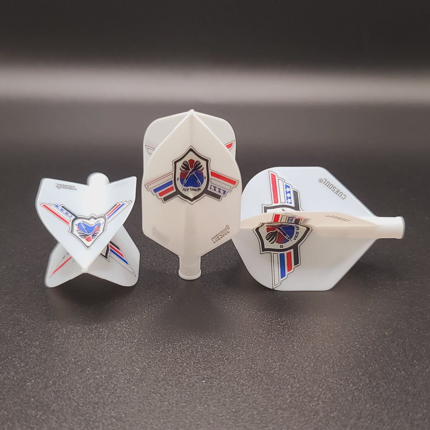2. CUESOUL AK4 TERO 다트 플라이트, VUDF 로고 디자인, 스탠다드 셰이프