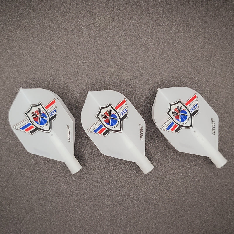2. CUESOUL AK4 TERO dart flight, VUDF logo design, standard shape