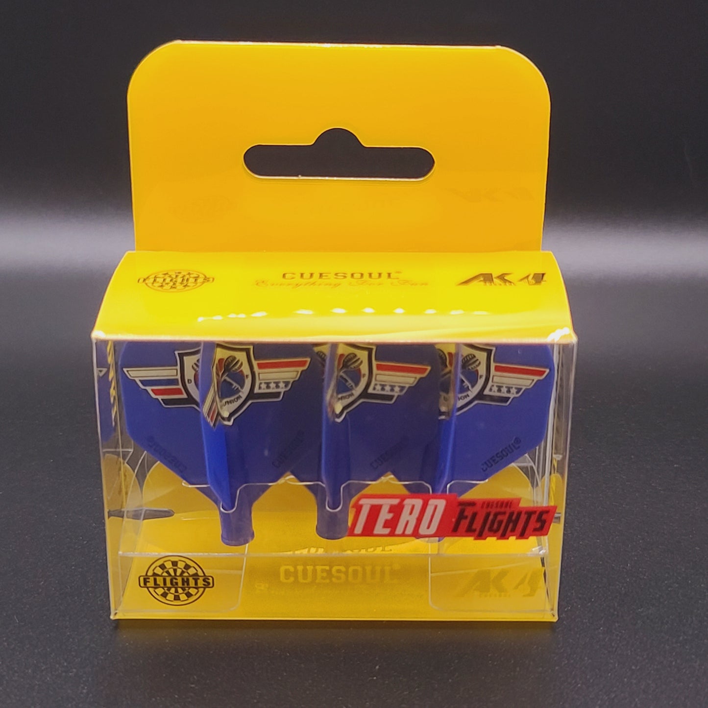 2. CUESOUL AK4 TERO 다트 플라이트, VUDF 로고 디자인, 스탠다드 셰이프