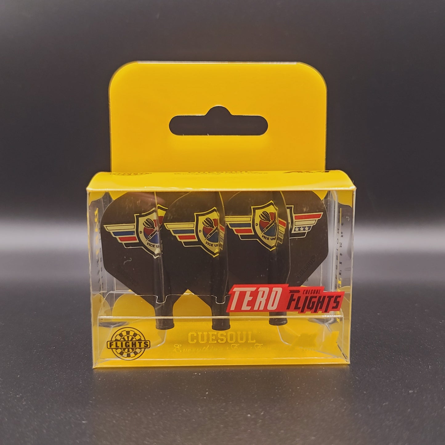 2. CUESOUL AK4 TERO 다트 플라이트, VUDF 로고 디자인, 스탠다드 셰이프