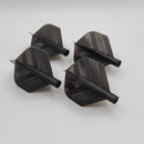 2. CUESOUL TERO+ AK4P 프리미엄 다트 플라이트, 솔리드 컬러, 텍스처 스트라이프, 스텐더드 (4 플라이트)