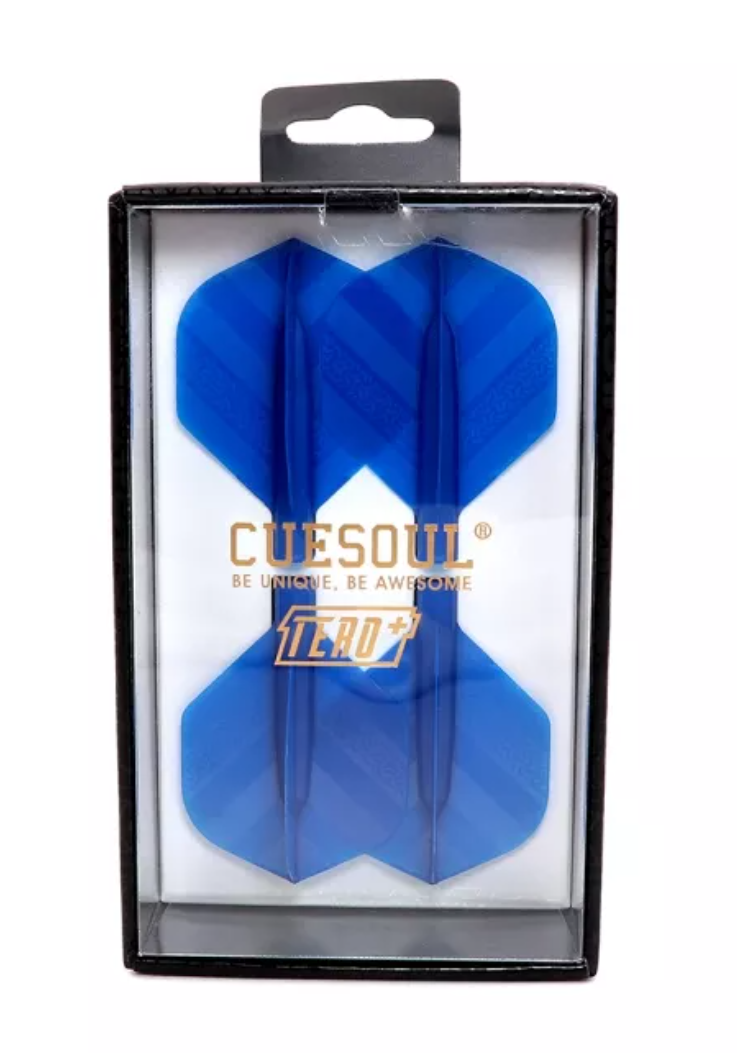 2. CUESOUL TERO+ AK4P 프리미엄 다트 플라이트, 솔리드 컬러, 텍스처 스트라이프, 스텐더드 (4 플라이트)