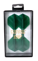 2. CUESOUL TERO+ AK4P 프리미엄 다트 플라이트, 솔리드 컬러, 텍스처 스트라이프, 스텐더드 (4 플라이트)