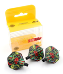 2. CUESOUL TERO AK4 dart flight, standard shape, graffiti print