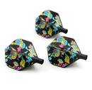 2. CUESOUL TERO AK4 dart flight, standard shape, graffiti print