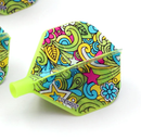 2. CUESOUL TERO AK4 dart flight, standard shape, graffiti print