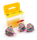 2. CUESOUL TERO AK4 dart flight, standard shape, graffiti print