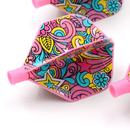 2. CUESOUL TERO AK4 dart flight, standard shape, graffiti print