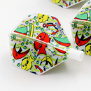 2. CUESOUL TERO AK4 dart flight, standard shape, graffiti print